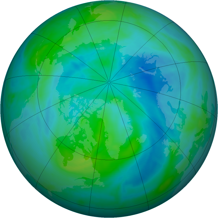 Arctic ozone map for 17 September 2008